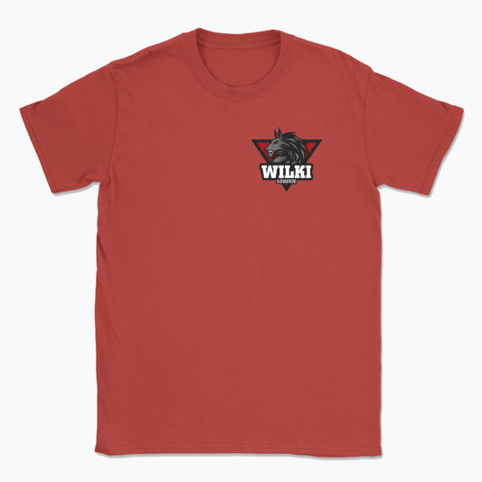 Czerwony T-shirt męski WILKI